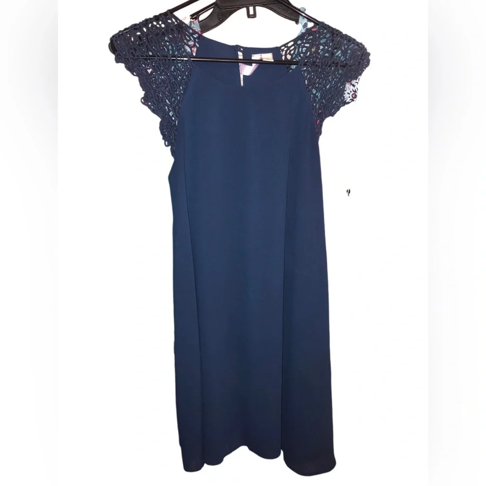 Alya Deep Blue Sleeveless Kids Dress